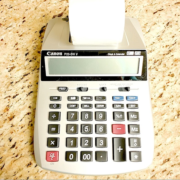 Canon P23-DHV-3 2279C001 12-Digit Desktop Calculator, Gray/Black Home or Office - Picture 3 of 11